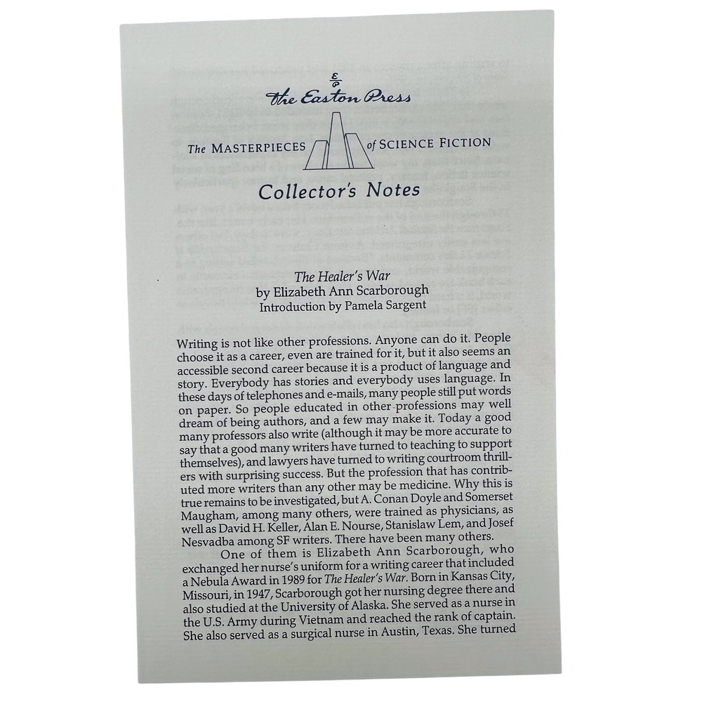 The Healers War Easton Press‎ Collectors Edition Genuine Leather Science Fiction - Picture 11 of 12